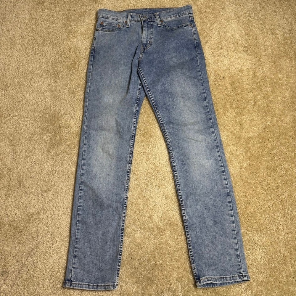 Levis‎ 511 Jeans Men's Blue Cotton Blend Denim Straight Leg 29 X 32